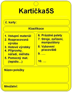 Kartička 5S