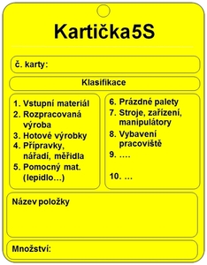 Kartička 5S